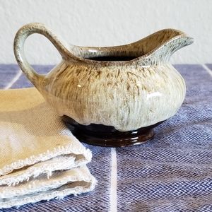 Vintage Evangeline Canada Ceramic Small Drip Enamel Creamer